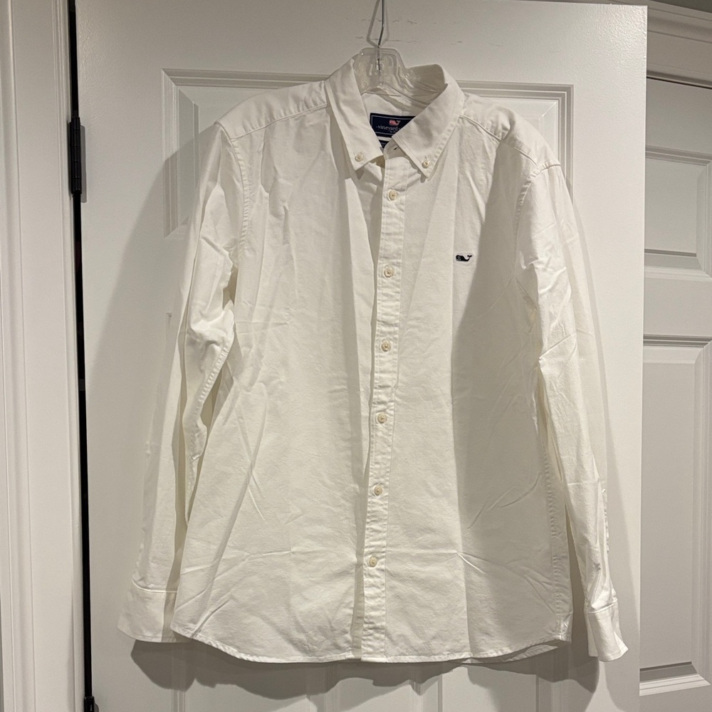 Vineyard Vines Men's white Button-Down Shirt